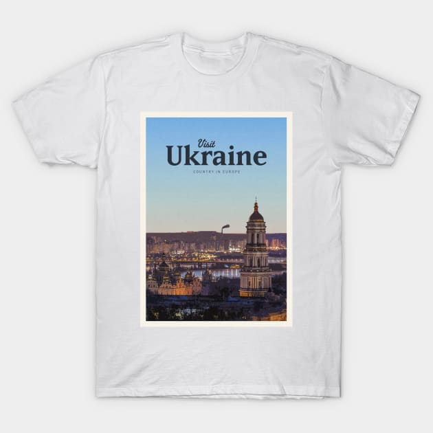 Visit Ukraine T-Shirt by Mercury Club